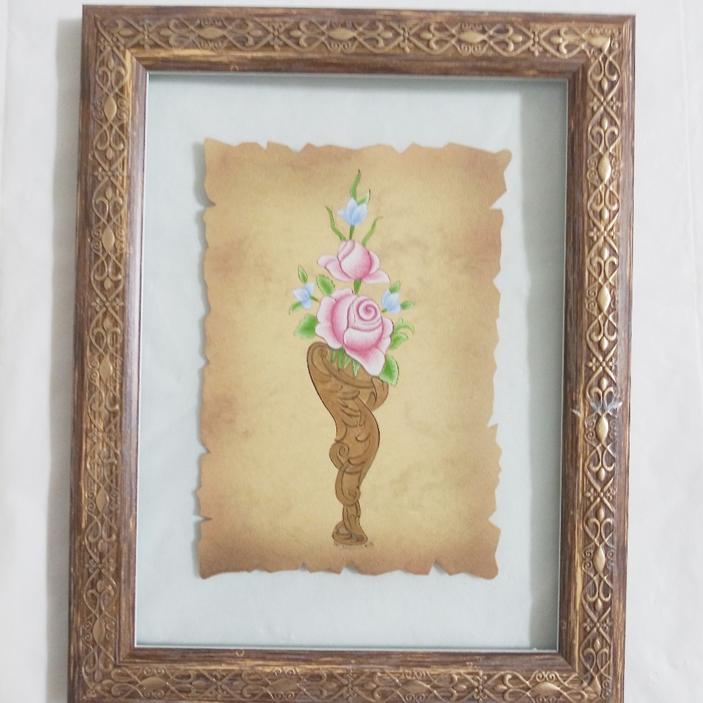 Art Works Wooden Frame With Bird NWOT